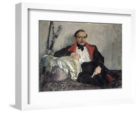 Portrait of Michail Lermontov-Nikolai Pavlovich Ulyanov-Framed Giclee Print