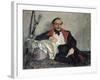 Portrait of Michail Lermontov-Nikolai Pavlovich Ulyanov-Framed Giclee Print