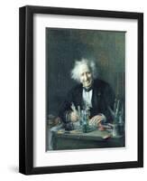 Portrait of Michel-Eugene Chevreul-Leon Auguste Tourny-Framed Giclee Print