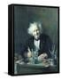 Portrait of Michel-Eugene Chevreul-Leon Auguste Tourny-Framed Stretched Canvas