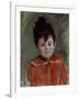 Portrait of Michel with Bonnet and Pompon, 1880-Claude Monet-Framed Giclee Print