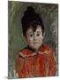 Portrait of Michel with Bonnet and Pompon, 1880-Claude Monet-Mounted Giclee Print