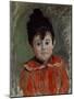 Portrait of Michel with Bonnet and Pompon, 1880-Claude Monet-Mounted Giclee Print