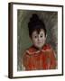 Portrait of Michel with Bonnet and Pompon, 1880-Claude Monet-Framed Giclee Print