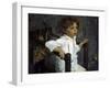 Portrait of Mika Morosov, 1901-Valentin Serov-Framed Giclee Print