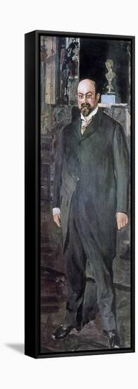 Portrait of Mikhail Abramovich Morozov, 1902-Valentin Serov-Framed Stretched Canvas