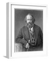 Portrait of Mikhail Aleksandrovich Bakunin circa 1860-Nadar-Framed Giclee Print