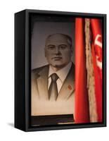 Portrait of Mikhail Gorbachev, Ussr Leader in the 1990S, Estonia-Walter Bibikow-Framed Stretched Canvas