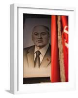 Portrait of Mikhail Gorbachev, Ussr Leader in the 1990S, Estonia-Walter Bibikow-Framed Photographic Print