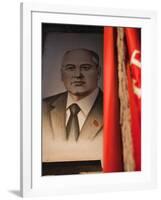 Portrait of Mikhail Gorbachev, Ussr Leader in the 1990S, Estonia-Walter Bibikow-Framed Photographic Print