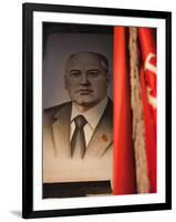 Portrait of Mikhail Gorbachev, Ussr Leader in the 1990S, Estonia-Walter Bibikow-Framed Photographic Print