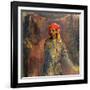 Portrait of Mikhail Kuzmin, 1911-12-Nikolai Sapunov-Framed Giclee Print