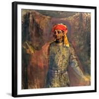 Portrait of Mikhail Kuzmin, 1911-12-Nikolai Sapunov-Framed Giclee Print