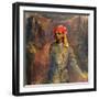 Portrait of Mikhail Kuzmin, 1911-12-Nikolai Sapunov-Framed Giclee Print