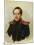 Portrait of Mikhail Lermontov, C.1838-null-Mounted Giclee Print