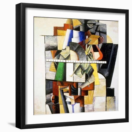 Portrait of Mikhail Matyushin, 1913-Kazimir Malevich-Framed Giclee Print