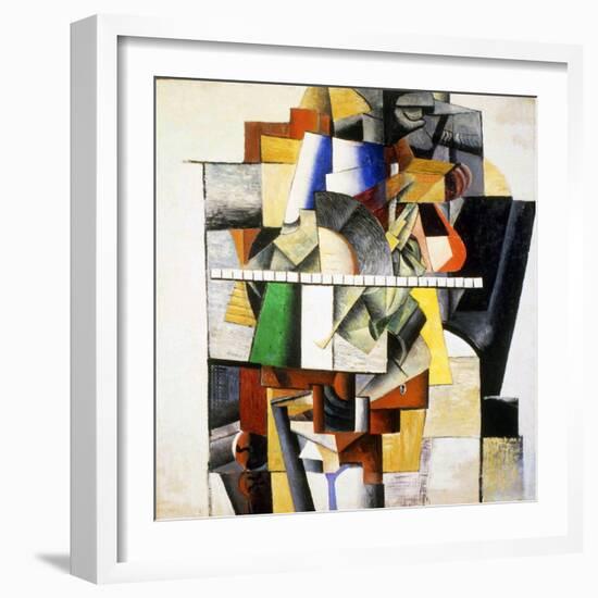 Portrait of Mikhail Matyushin, 1913-Kazimir Malevich-Framed Giclee Print