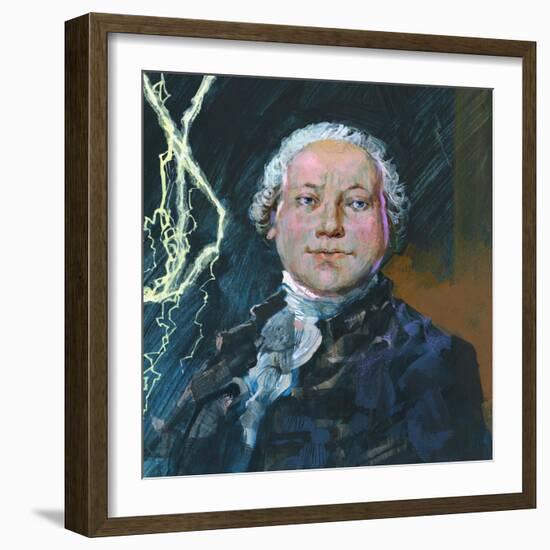 Portrait of Mikhail Vasilyevich Lomonosov (Denisovka-null-Framed Giclee Print