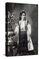 Portrait of Milena Vukotic (1847-1923), Princess of Montenegro-French Photographer-Stretched Canvas