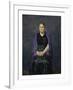 Portrait of Mink with Violet Shawl, 1910-Max Beckmann-Framed Premium Giclee Print