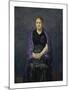 Portrait of Mink with Violet Shawl, 1910-Max Beckmann-Mounted Premium Giclee Print