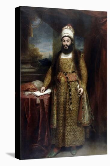 Portrait of Mirza Abul Hasan Khan Ilchi-William Beechey-Stretched Canvas