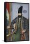 Portrait of Mirza Taqi Khan, Attributed to Muhammad Hasan Afshar, Persia, circa 1850-Muhammad Hasan Afshar-Framed Stretched Canvas