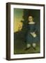 Portrait of Miss Annis Griffen, 1846-Joseph Goodhue Chandler-Framed Giclee Print