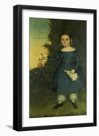 Portrait of Miss Annis Griffen, 1846-Joseph Goodhue Chandler-Framed Giclee Print