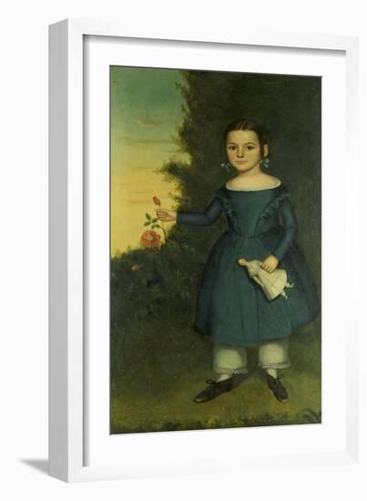 Portrait of Miss Annis Griffen, 1846-Joseph Goodhue Chandler-Framed Giclee Print