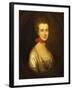 Portrait of Miss Boone, Wearing a White Dress with Gold Embroidery and Pearl Chain-Thomas Gainsborough-Framed Giclee Print