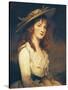 Portrait of Miss Constable, 1787-George Romney-Stretched Canvas