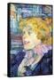 Portrait of Miss Dolly-Henri de Toulouse-Lautrec-Framed Stretched Canvas