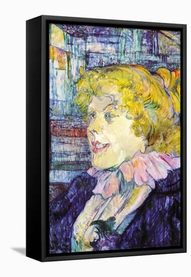Portrait of Miss Dolly-Henri de Toulouse-Lautrec-Framed Stretched Canvas