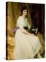 Portrait of Miss Dorothy Dicksee-Frank Bernard Dicksee-Stretched Canvas