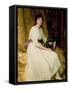 Portrait of Miss Dorothy Dicksee-Frank Bernard Dicksee-Framed Stretched Canvas