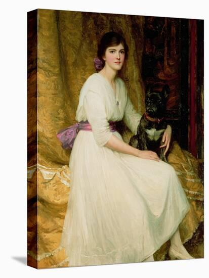 Portrait of Miss Dorothy Dicksee-Frank Bernard Dicksee-Stretched Canvas