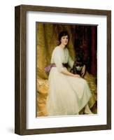 Portrait of Miss Dorothy Dicksee-Frank Bernard Dicksee-Framed Giclee Print