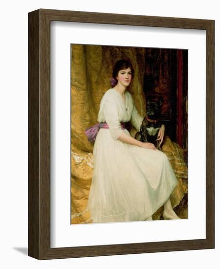 Portrait of Miss Dorothy Dicksee-Frank Bernard Dicksee-Framed Giclee Print