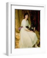 Portrait of Miss Dorothy Dicksee-Frank Bernard Dicksee-Framed Giclee Print