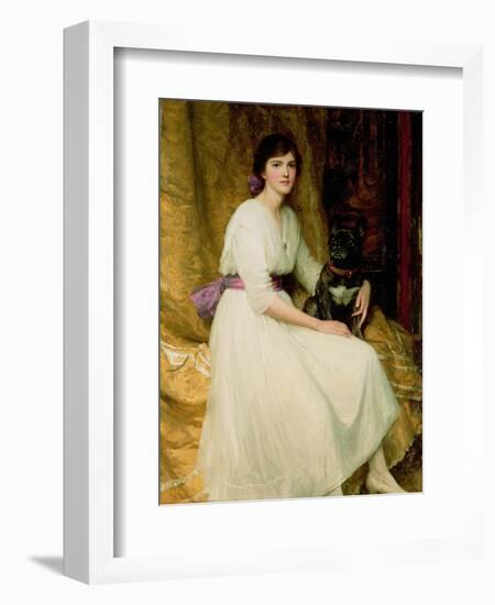 Portrait of Miss Dorothy Dicksee-Frank Bernard Dicksee-Framed Giclee Print