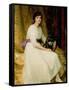 Portrait of Miss Dorothy Dicksee-Frank Bernard Dicksee-Framed Stretched Canvas