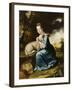 Portrait of Miss Frances Warren-Joseph Wright-Framed Giclee Print