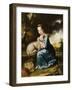 Portrait of Miss Frances Warren-Joseph Wright-Framed Giclee Print