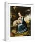 Portrait of Miss Frances Warren-Joseph Wright-Framed Giclee Print