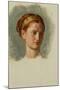 Portrait of Miss Isabella Waugh, study-William Holman Hunt-Mounted Giclee Print