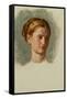 Portrait of Miss Isabella Waugh, study-William Holman Hunt-Framed Stretched Canvas