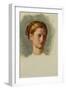 Portrait of Miss Isabella Waugh, study-William Holman Hunt-Framed Giclee Print