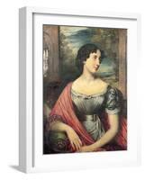 Portrait of Miss Jane Puxley, 1826-John Linnell-Framed Giclee Print