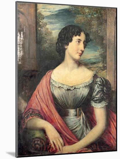 Portrait of Miss Jane Puxley, 1826-John Linnell-Mounted Giclee Print